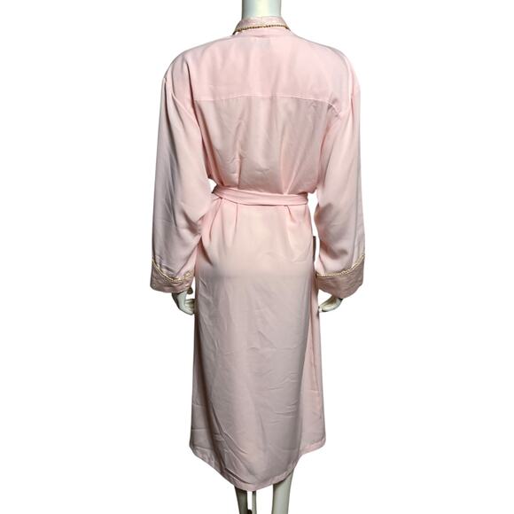 Vintage Victoria's Secret Pink Satin Robe with Tassel Tie, Small - Picture 4 of 15